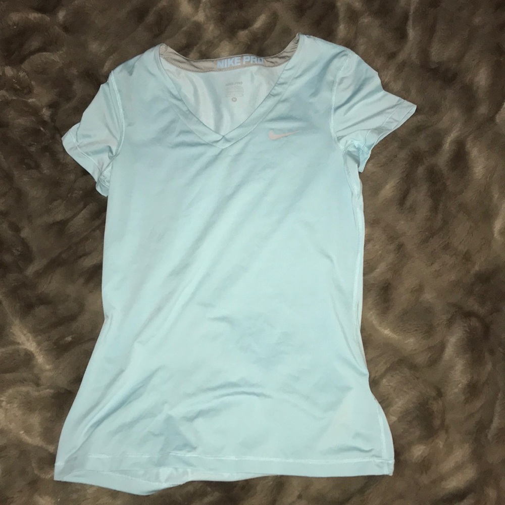 NIKE Pro V-neck gym top